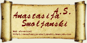 Anastasija Smoljanski vizit kartica